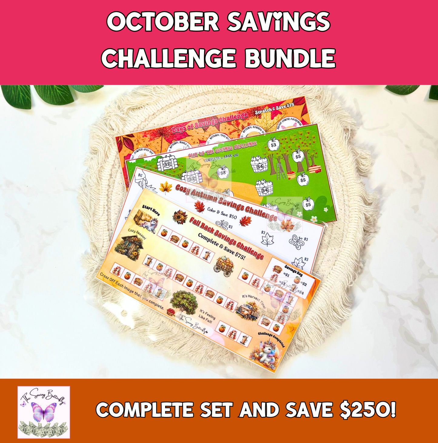 October Savings Challenge Bundle Set