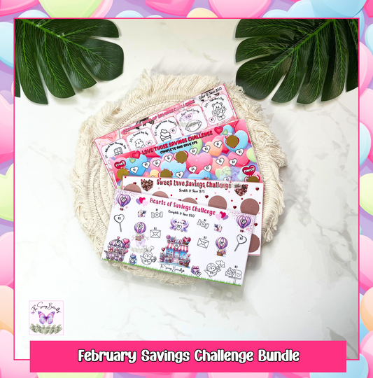 February Savings Challenge Bundle Set