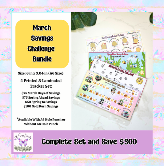 March Savings Challenge Bundle Set