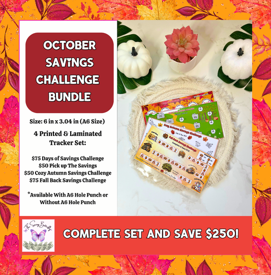 October Savings Challenge Bundle Set