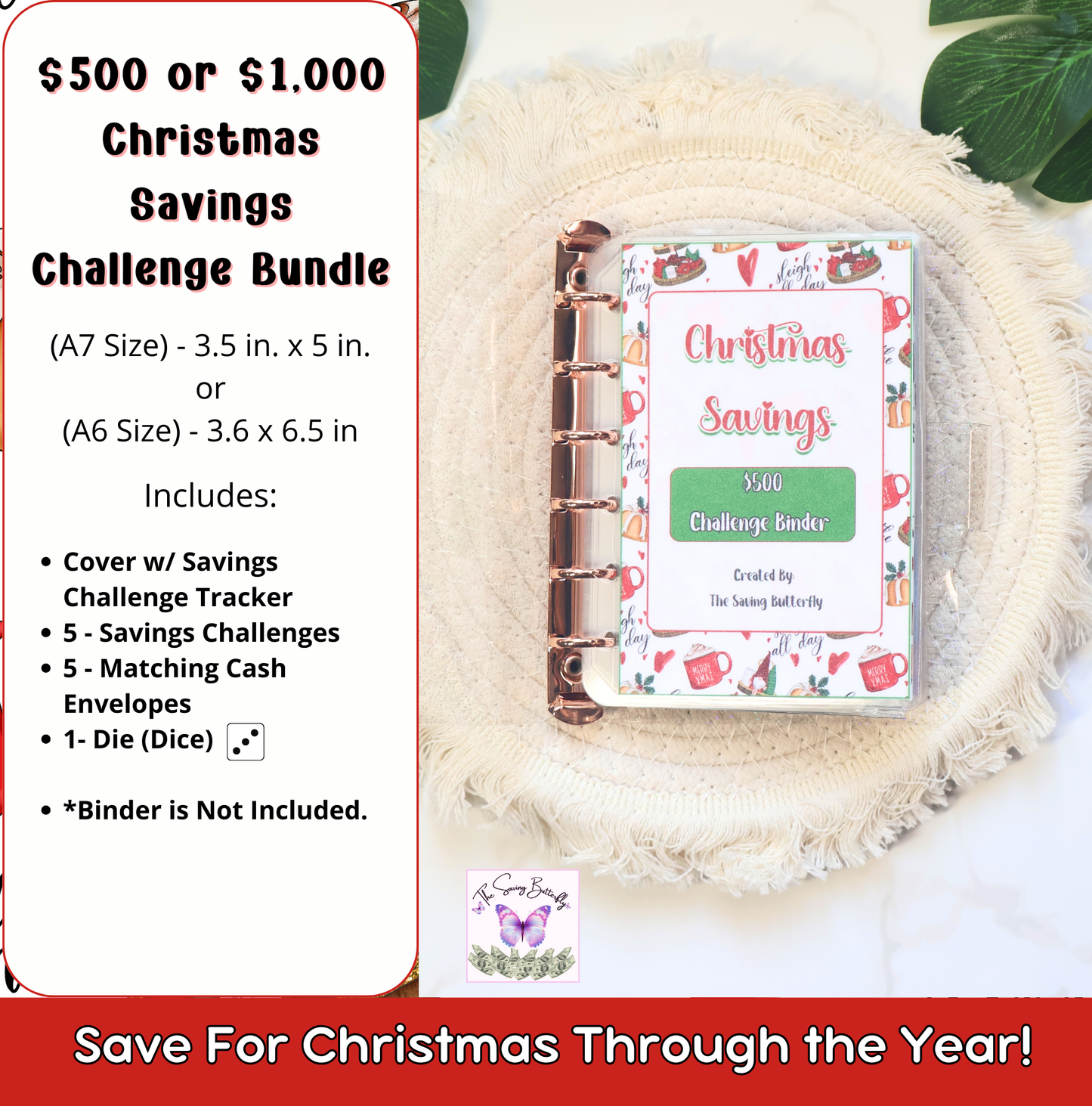 Christmas Savings Challenge Set