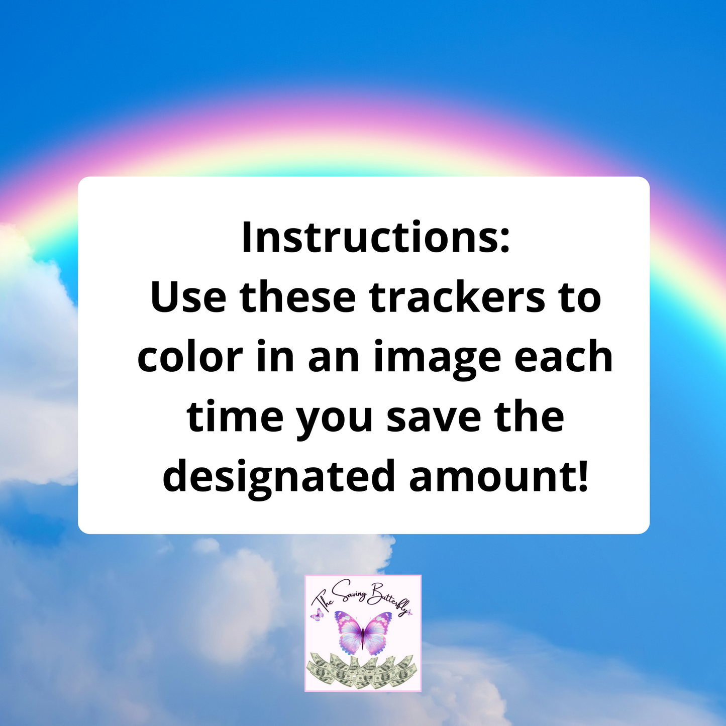 Rainbow Savings Challenge Bundle Set A6 Size