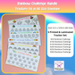 Rainbow Savings Challenge Bundle Set A6 Size