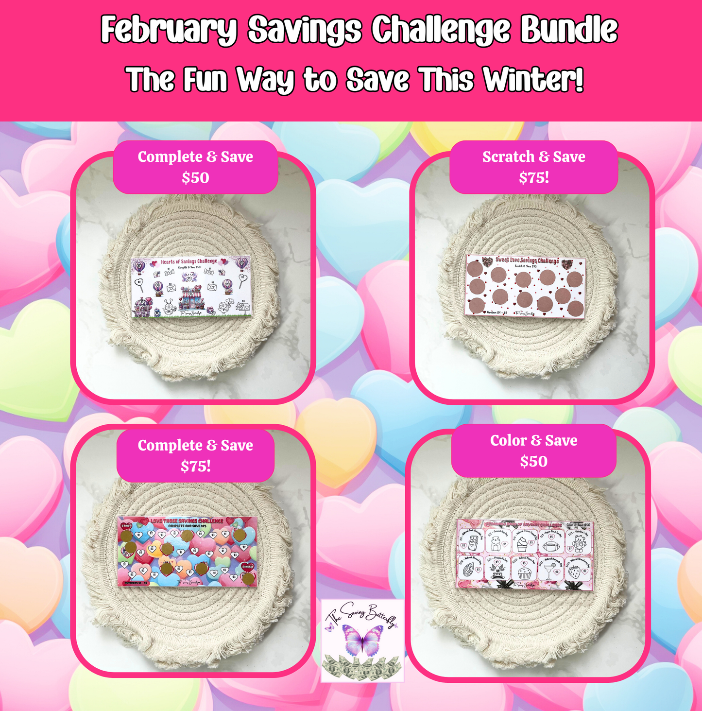 February Savings Challenge Bundle Set